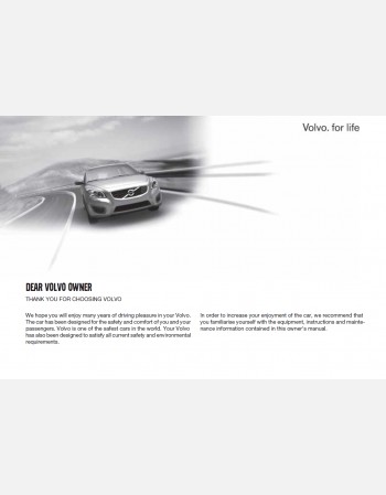 volvo c70 2011 owners manual rhd & lhd
